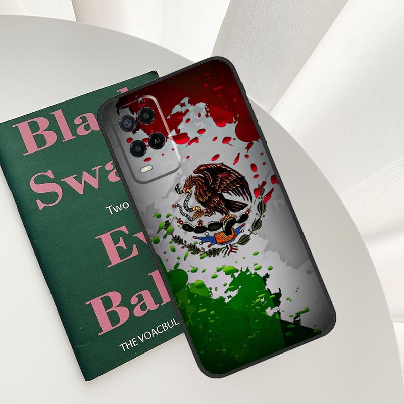 Mexico Flag Case For Oppo A54 A74 A94 A54S A57S A15 A16 A17 A52 A72 A76 A96 A58 A78 A98 A77 A5 A9 Cover