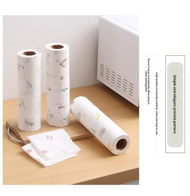 Непроливающиеся бытовые чистящие средства с антипригарным покрытием для масла, кухонная бумага, моющаяся для влажной и сухой уборки, полотенце двойного назначения, утолщенная салфетка для уборки 1 шт.