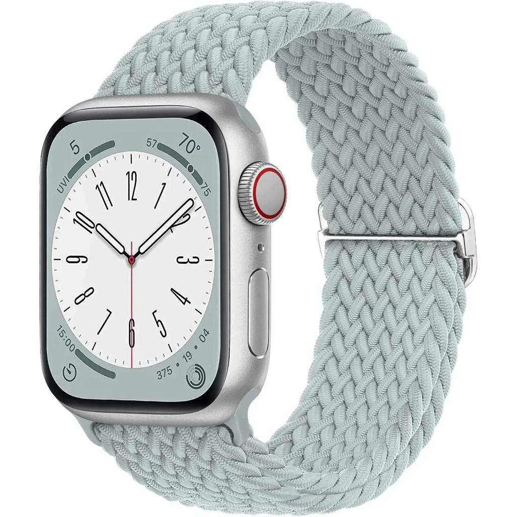 Нейлоновый ремешок для Apple Watch Ultra 2 49 мм 40 мм 44 мм 41 мм 38 45 мм Эластичный плетеный браслет-петля для iWatch Series 9 8 7 6 SE 5 4