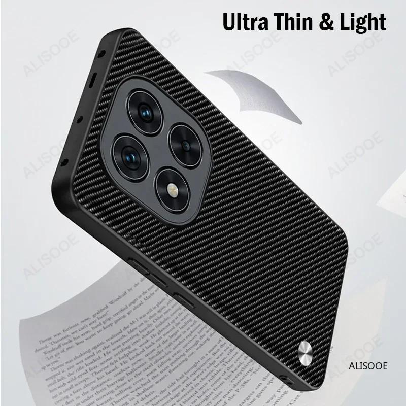Чехол для Redmi Note 15 Pro / Note 15 Pro Plus 5G Текстура волокна PU-кожа Чехол-фунда для телефона для Xiaomi Redmi Note 15 5G Capa