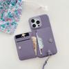 Кошелек-чехол на запястье для iPhone 15 14 13 12 11 Pro Max, роскошный противоударный чехол из ПУ-кожи с рисунком личи