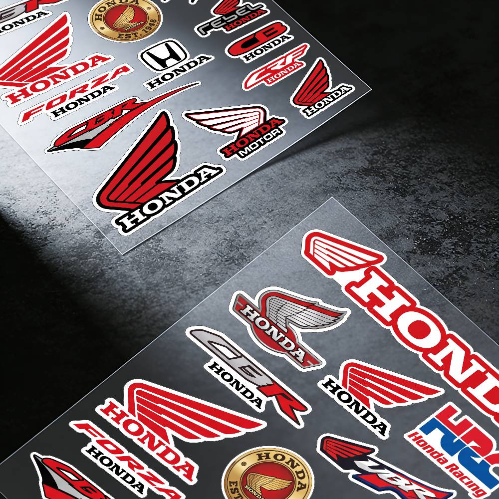 FOR HONDA HRC H WING Waterproof Reflective Motorbike Stickers Easy Peel Removable KX Decals for Motorcycle Car