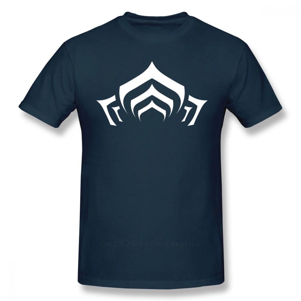Warframe T Shirt Warframe Lotus Symbol White T-Shirt Print 100% Cotton Tee Shirt Beach Short Sleeves Fun Tshirt