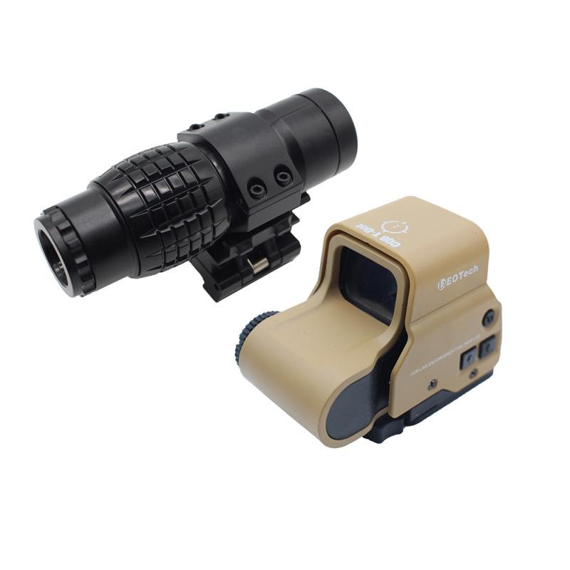 1 шт./компл. 3X лупа прицел с боковым поворотом тройной зеркальный телескоп увеличительное стекло уличные охотничьи инструменты