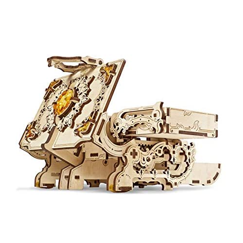 UGEARS Янтарная шкатулка 3D Деревянные головоломки Наборы деревянных моделей для взрослых и подростков