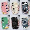 Cute Astronaut For Vivo Y11 Y12 Y20 Y31 Y33 Y33S Y51 Y91C Y02S Y16 Space Travel Square Soft Shockproof Phone Bumper For Vivo Phone Cases Housing Shell