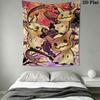 Mimikyu Star Wall Hanging Printed Fabric Blanket Decorative Tapestries for Bedroom Living Room Home Decor