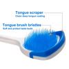Soft Silicone Tongue Cleaners Adult Kids Reusable Silicone Tongue Scraper Brush Washable Tongue Fresh Breath Oral Hygiene Tool