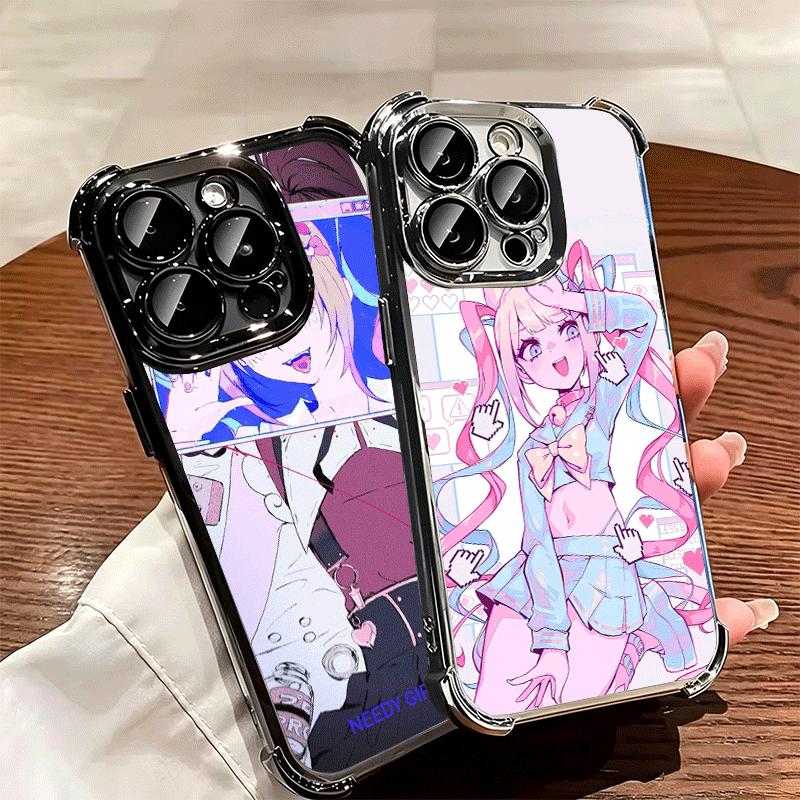 Стримерша-нуждашка Перегрузка Мягкий Чехол Для Телефона Для iPhone 15 16 17 Air 14 Pro Max 16E Plus 13 12 Mini Покрытие Противоударный Fundas