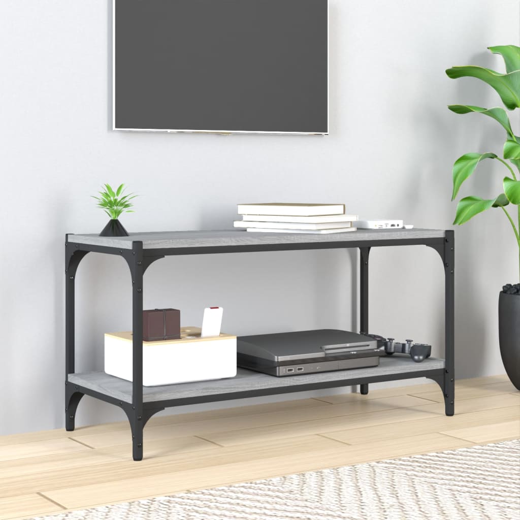 Vidaxl Szafka Pod Tv, Szary Dąb Sonoma, 80X33X41 Cm