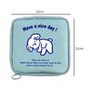Women Portable Sanitary Napkin Tampon Storage Bag Cotton Travel Makeup Storage Bag Literary Zipper Coin Purse Sundries Storage#w