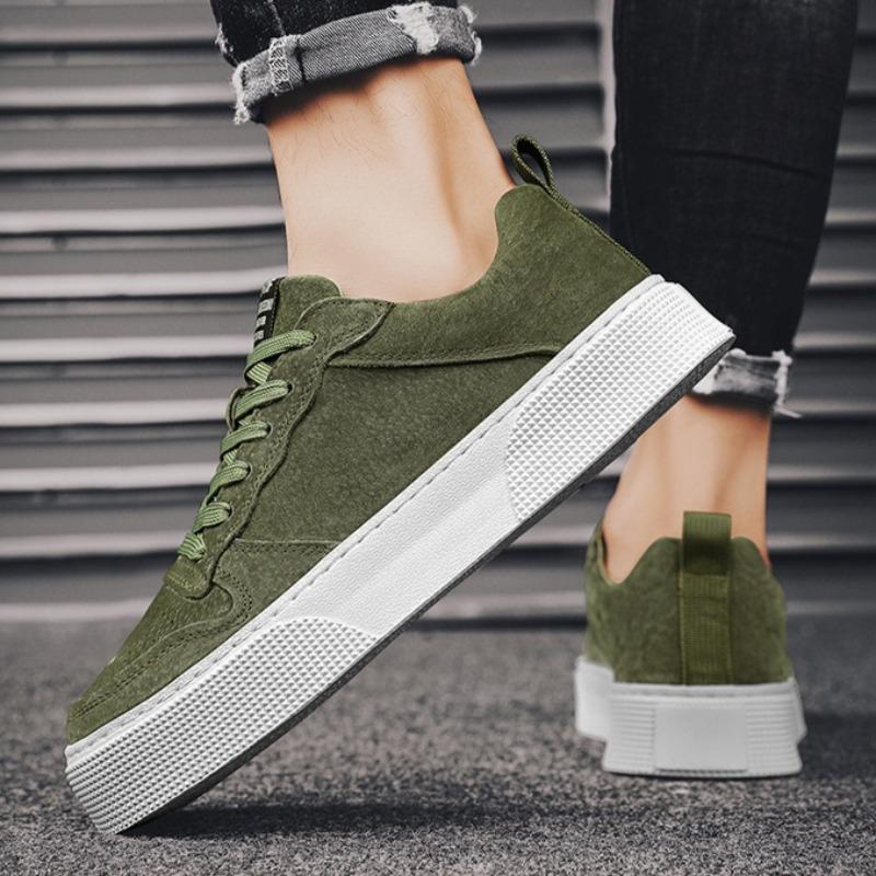 Fashion Men's Leather Casual Shoes Loafers 2025 Spring New Comfortable Skatebaord Shoes Flat Shoe Versatile Man Sneakers Tenis Masculino