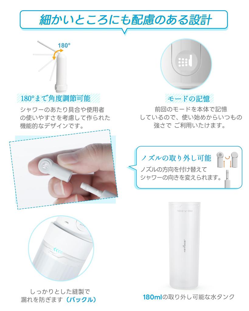 KEYNICE Butt Washer Outdoor Перезаряжаемая портативная стиральная машина для ухода за больными в горах Предотвращение стихийных бедствий Белый USB 1 запасная специальная сумка для чистки салфеткой