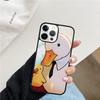 Забавный Мультяшный Утенок Чехол Для Телефона Для iPhone 17 Air 15 16 Чехол 11 13 14 Pro Max 12 Plus Max Fundas
