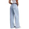 2025 European & American Women's Casual Autumn Loose Straight-Leg Wide-Leg Denim Pants