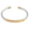 Titanium Steel Cable Two-Color Electroplated Bracelet Popular Fashion Bracelet