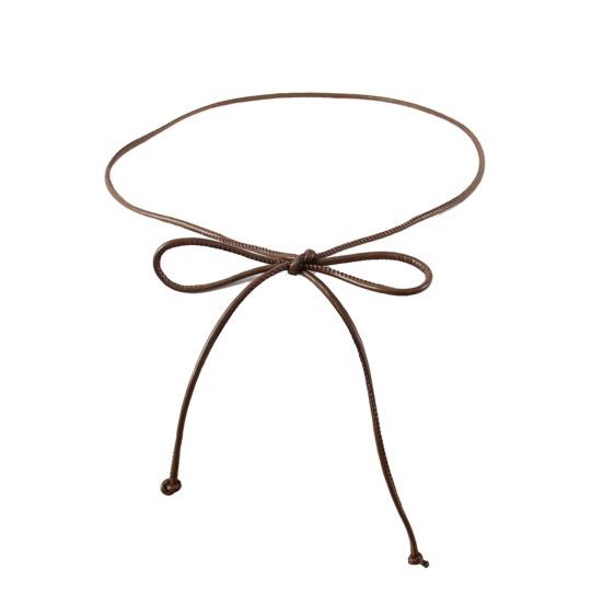 Женский ремень Имитация Тонкий ремень Пальто Пояс Повседневный Офисный Платья Рубашки Свитера Кожа Износостойкий