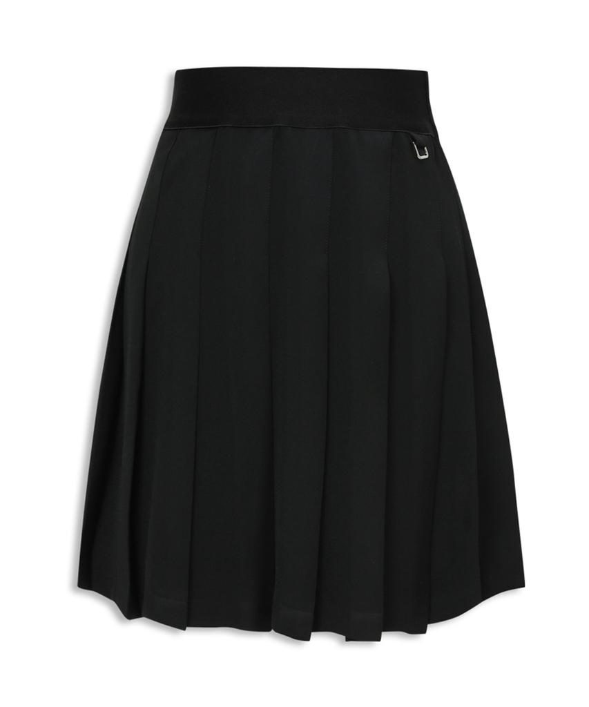 Mackie Pleated Elastic Skirt Black