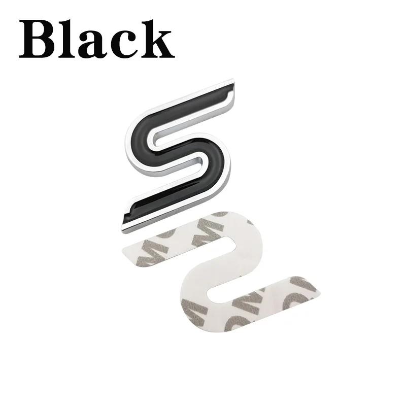 1 шт. 3D Металлическая решетка радиатора S Хромированный значок-эмблема Наклейки на автомобиль для Focus Fiesta Ecosport Kuga Mondeo Everest Стайлинг автомобиля