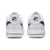 Nike Air Force 1 07 GS Cut Out Swoosh - White Black Kids Sneakers DR7889-100