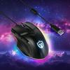 Lewentech Wired Gaming Rapid USB Gaming Mouse with 7200 Adjustable Suitable for Large Compatible with Windows Mouse, Fire, Lightweight, 8-Button,