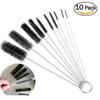 10Pcs Stainless Steel Glass Nylon Straw Cleaner Brush Cleaning Drinking Pipe Fish Tank Pipe Brush Reusable Cleaning Tools