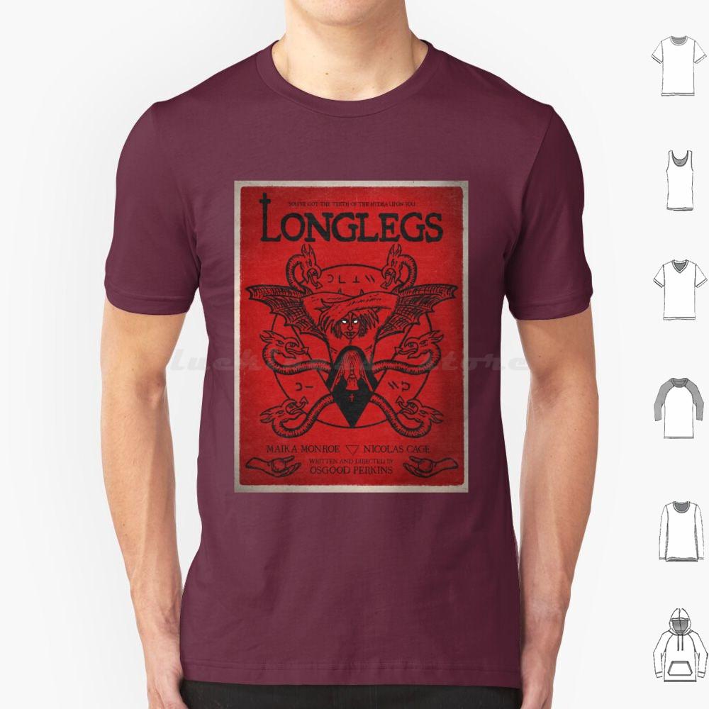 Longlegs Movie T Shirt Big Size 100 Cotton Longlegs Movie 2024 Movies Longlegs Nicolas Cage Saint Muad A24 I Saw The Tv Glow