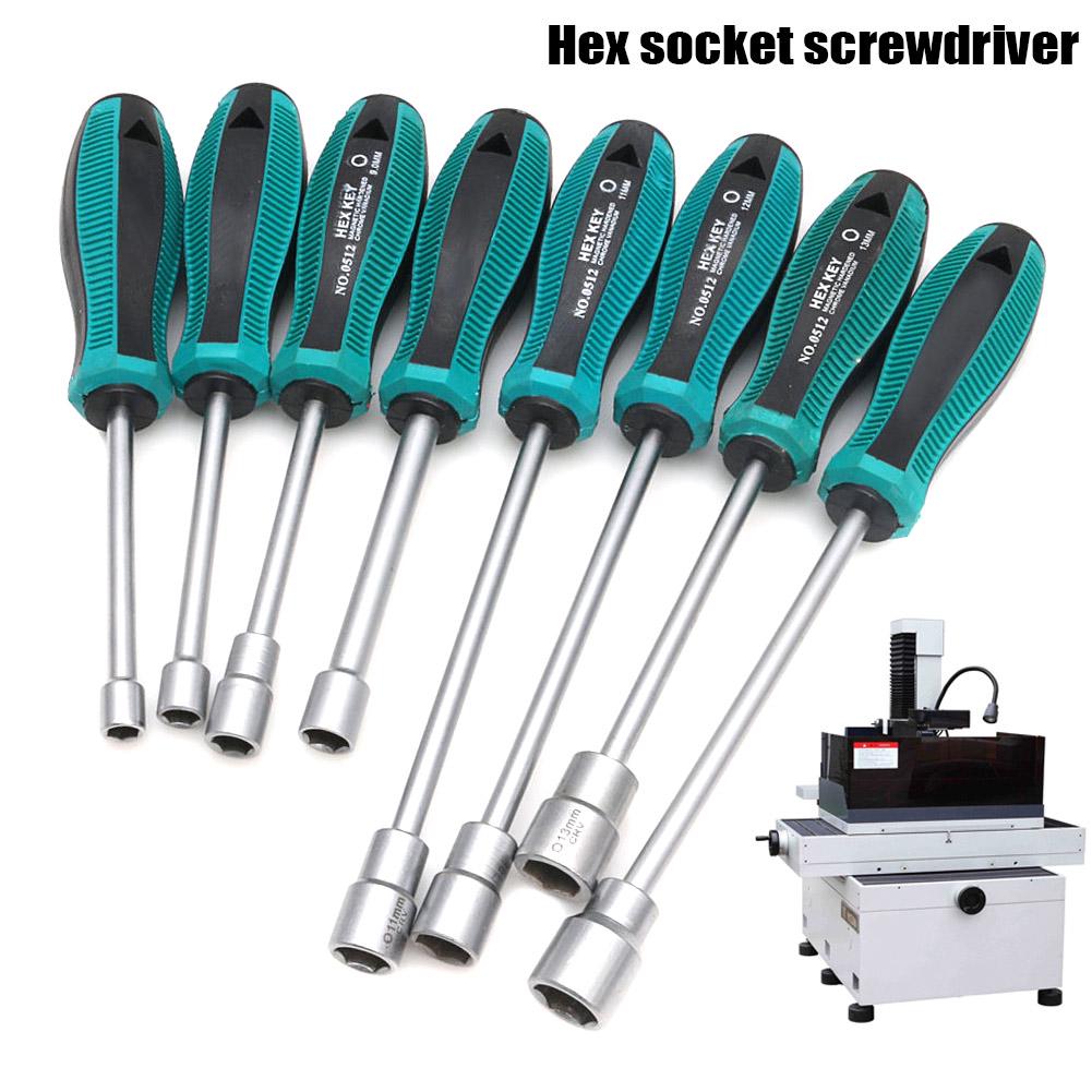 Metal Socket Driver Wrench Screwdriver 3mm-14mm Hexagonal Screw Driver Repair Tools for Maintenance and Repair