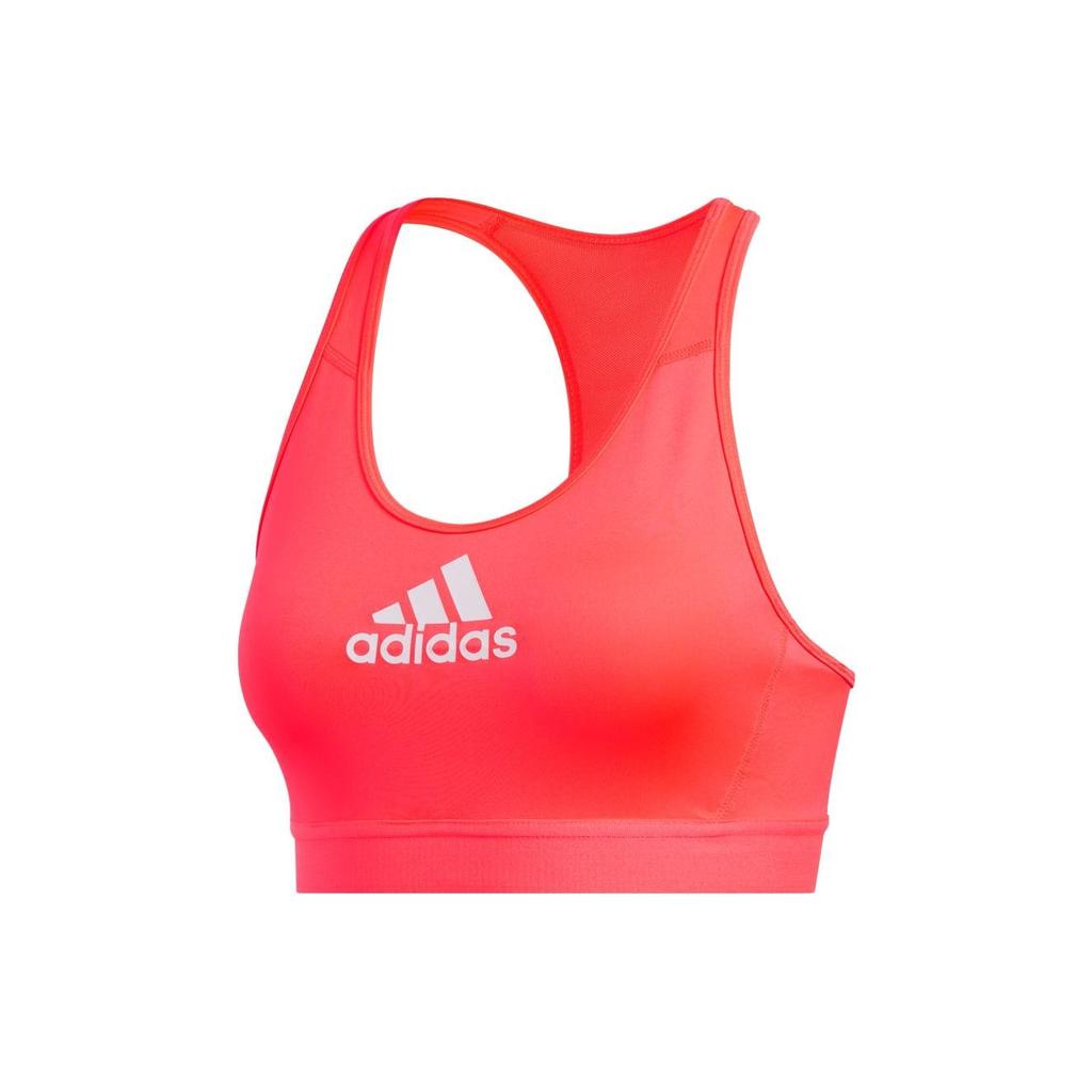 Adidas Letter Logo Print Medium Intensity Quick-Dry Sports Underwear Women Underwear Deep-Pink GJ2308