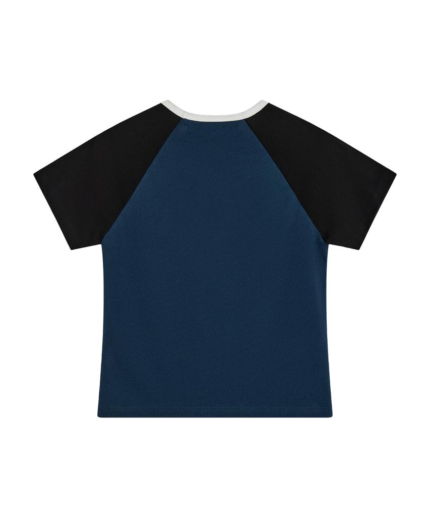 REST&RECREATION Raglan Half Sleeve Top - Navy