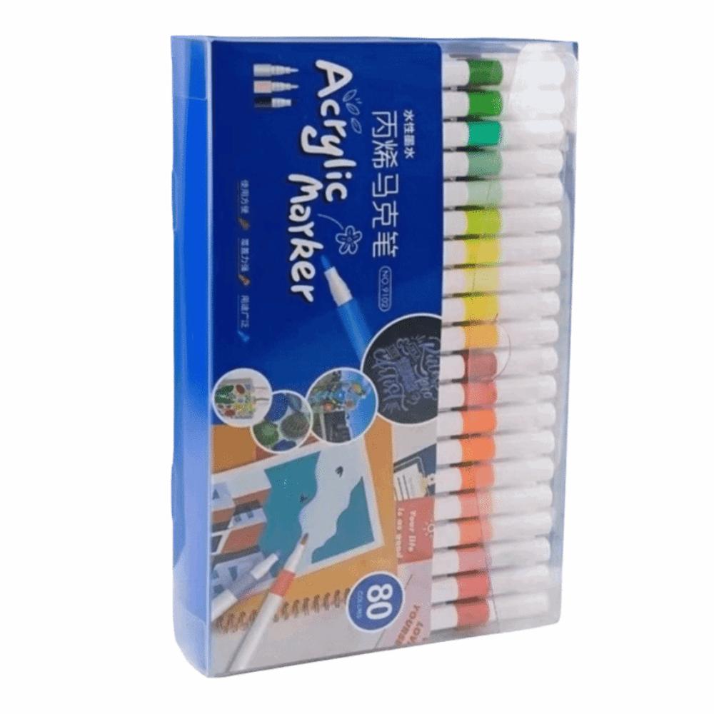 Fine Nib Paint Art Marker Soft Tip Acrylic Paint Marker Child Painting Graffiti Pens  Art Supplies