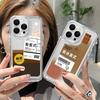 Ледяной Американо Применимый Чехол для Мобильного Телефона iPhone17pormax 16Pro Нишевый Apple 13/15 Прозрачный 14