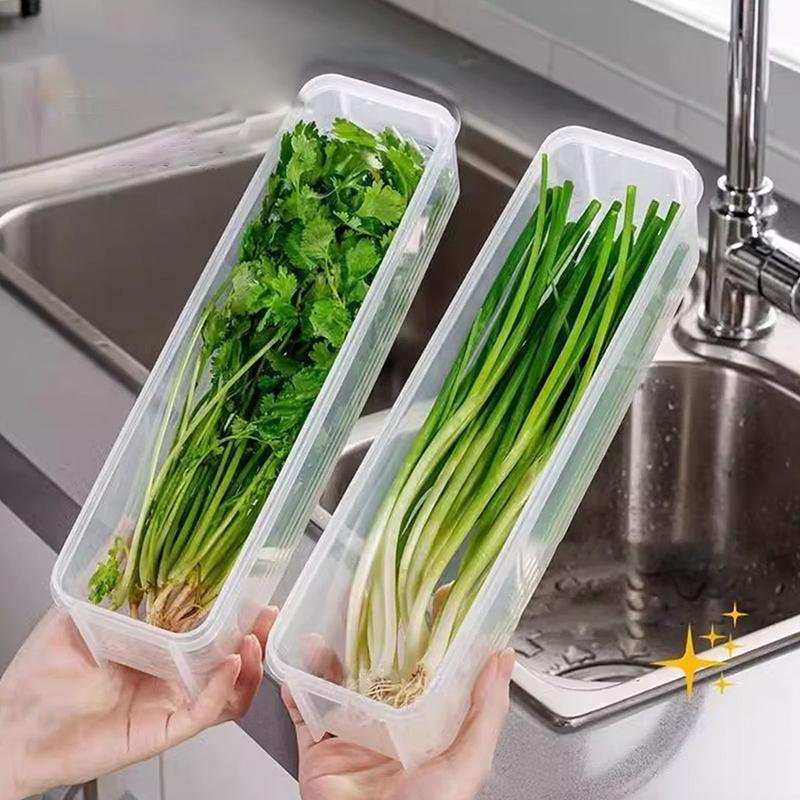 Герметичные пластиковые контейнеры для хранения продуктов с крышками для кухонного органайзера для кладовой, длинный прямоугольный контейнер для хлопьев, пасты, овощей