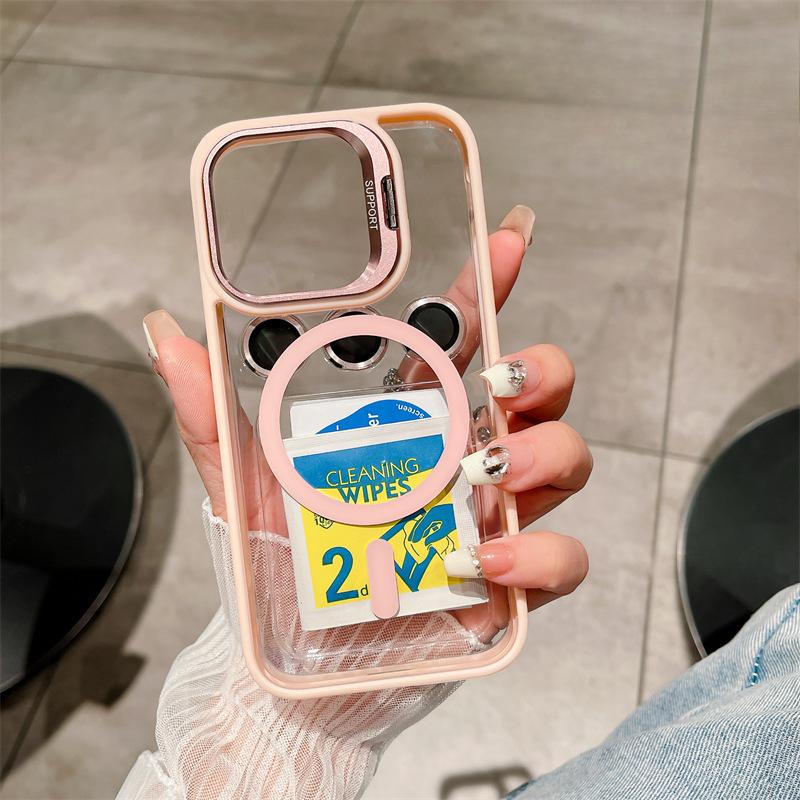 Подходит для чехла для мобильного телефона Apple 16 Магнитная присоска Кронштейн U1 с плёнкой для объектива Защитный чехол для iPhone14promax из ПК 15