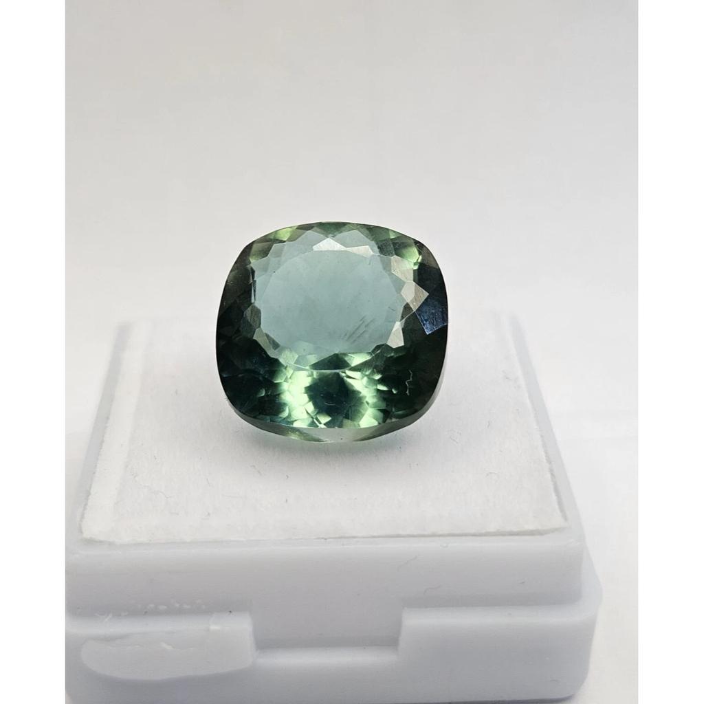 Natural Blue Green Sapphire Cushion Cut 9-10 Ct Fabulous Certified Gemstone