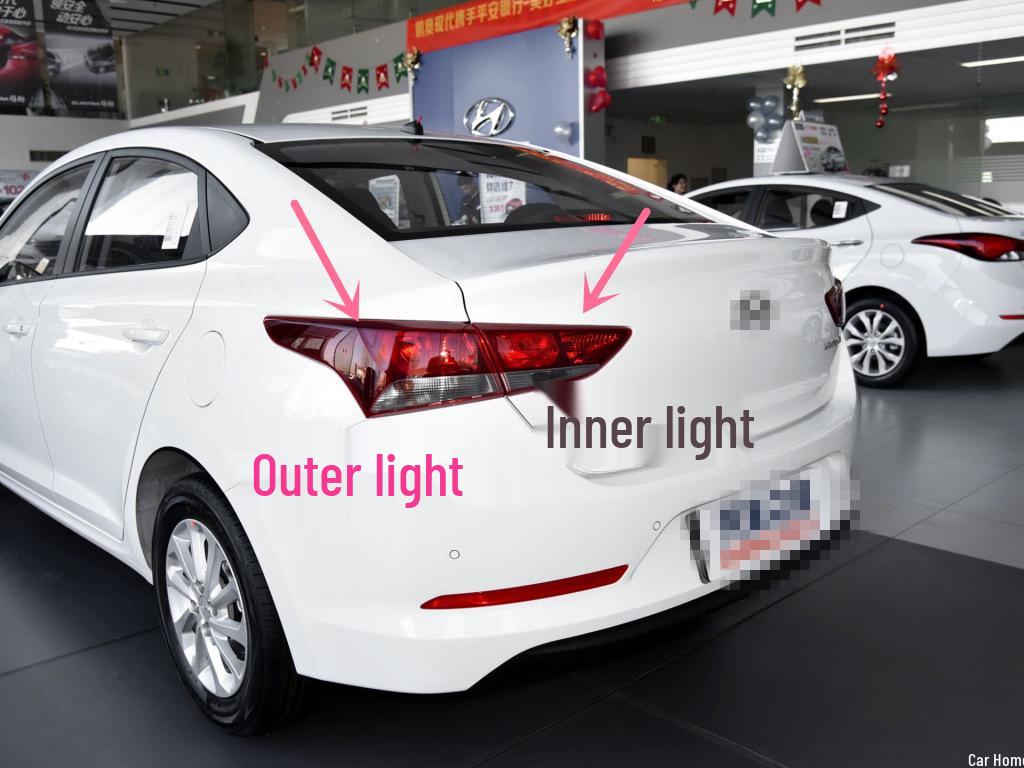 Совместимая задняя фара в сборе для 2017-2019 Beijing Hyundai Verna - Внешний угловой фонарь (корпус)