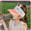 Kids Cartoon Bunny Summer Sun Hat With Breathable Polyester For Outdoor Play