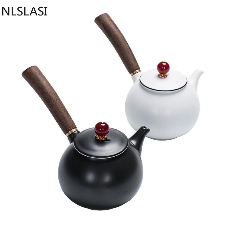 Новый стильный керамический чайник Dahongpao Чайный сервиз Чайный сервиз Чайник Дорожный удобный чайный сервиз Бытовая питьевая посуда NLSLASI