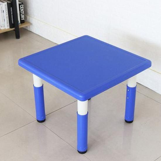Регулируемый детский пластиковый квадратный стол для учебы и обедов