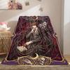 Death Note Prime Print Flannel Blanket, Cartoon Design for Sofa and Bed, Cozy Home Decor, Travel Outdoor Throw_LIAN