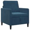 Sofa Set with Storage 2 pcs Blue Polyester