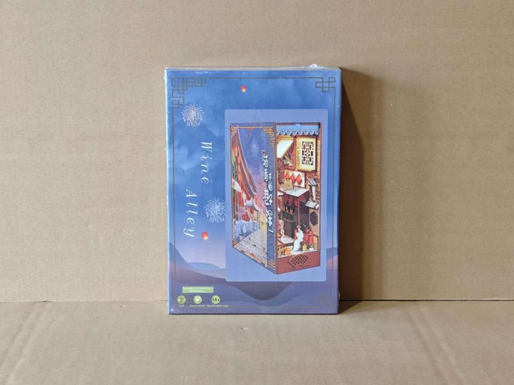 Jiate Дом Своими Руками SL003: Ручная работа 3D Закладка для книг Модель - Переулок винных ароматов Креативное украшение Подарок на день рождения