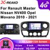 Автомобильное радио Carplay Android Auto для Renault Master Nissan NV400 Opel Movano 2010 2011 2012 2013 - 2021 Navi GPS 4G 8-ядерный мультимедийный проигрыватель