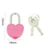 10 шт. Романтический пластиковый мини-навесной замок с 2 ключами, навесные замки для дневника, навесной замок в форме сердца, для дома