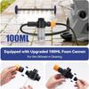 Aihand 24'' Undercarriage Pressure Washer Attachment - 2-in-1 Power Washer Under Car Cleaner with 100ml Foam Cannon, 7 Nozzles,