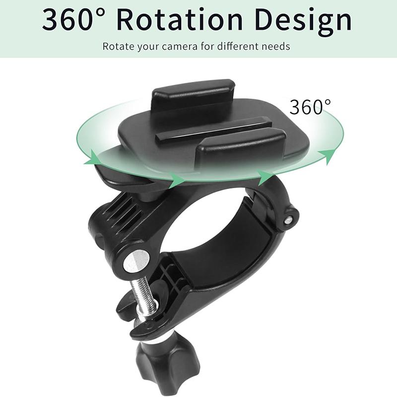 For 0.35-1.4inch Tube Gopro Pole Mount Motorcycle Bicycle Handlebar Clamp Bracket for Gopro Insta360 DJI Support Accessories