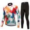 Комплект одежды для езды на велосипеде, комплект одежды для мужчин и женщин с длинным рукавом, костюм для велосипедной одежды