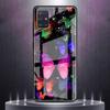 Butterfly Tempered Glass Phone Case Cover Coque For Iphone Xiaomi Mi Samsung Galaxy Redmi Note A S 11 12 13 14 15 22 23 24 5G Pro Plus Max Fe Ultra