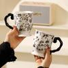 Medieval Retro Coffee Cup Drinking Cup High-end Exquisite Household American Special Ceramic Cup Gift Box with Gift