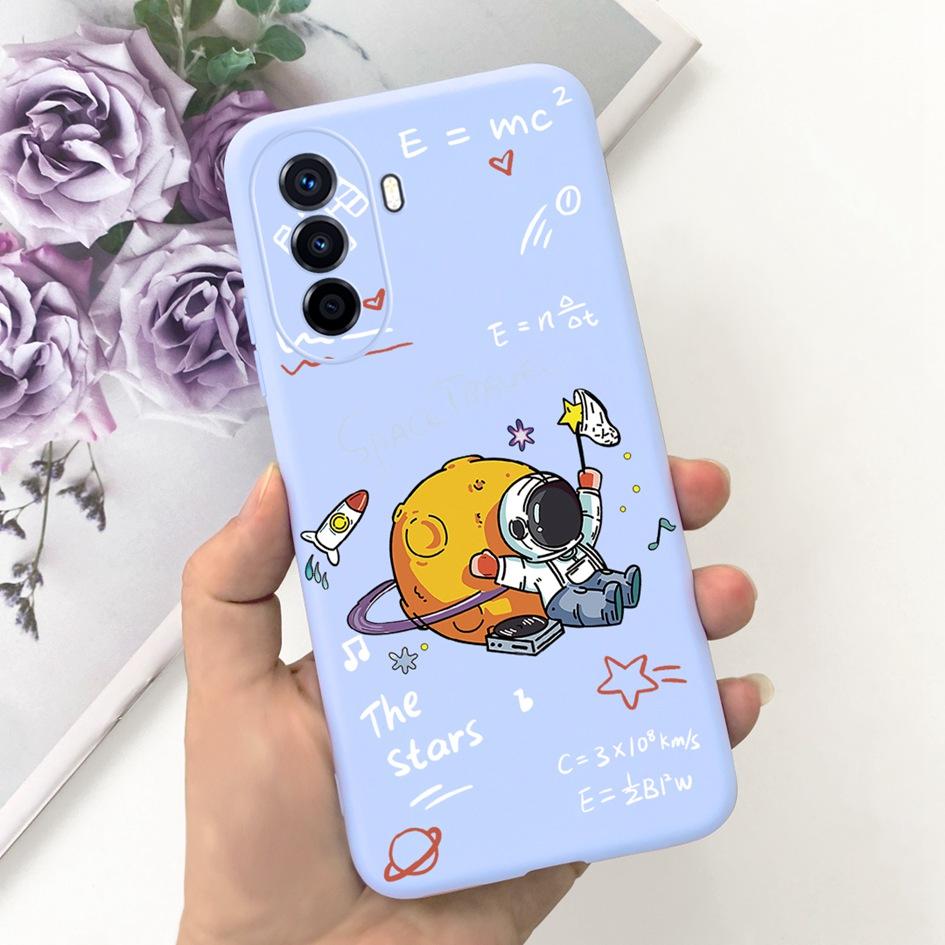 Чехол для Huawei Nova Y70 Plus Чехол для телефона Nova Y70 4G Милый Мультяшный Астронавт Мягкий Силикон Funda Для Huawei Nova Y70Plus Capinha
